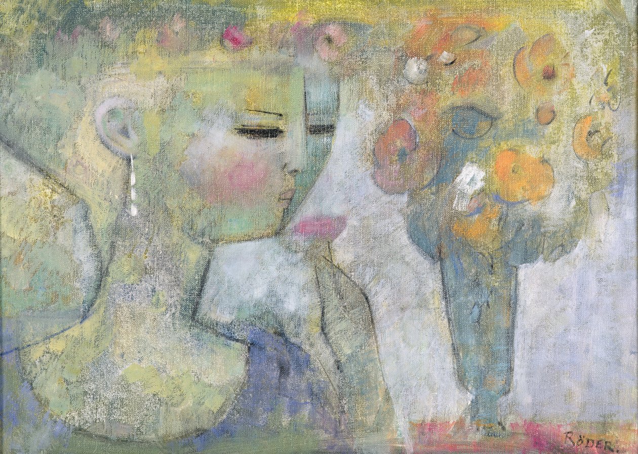 Glasvase von Endre Roder