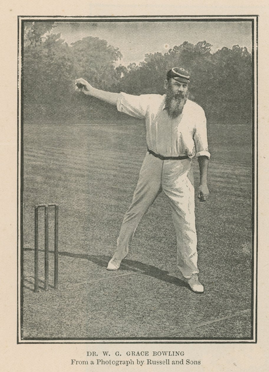 Cricketspieler Dr. W. G. Grace von English Photographer