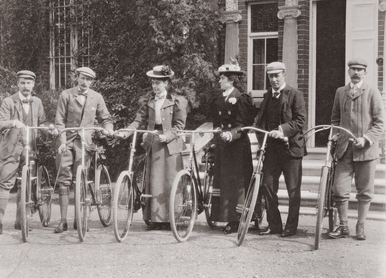 Gruppe von Edwardianischen Radfahrern, frühe 1900er Jahre von English Photographer
