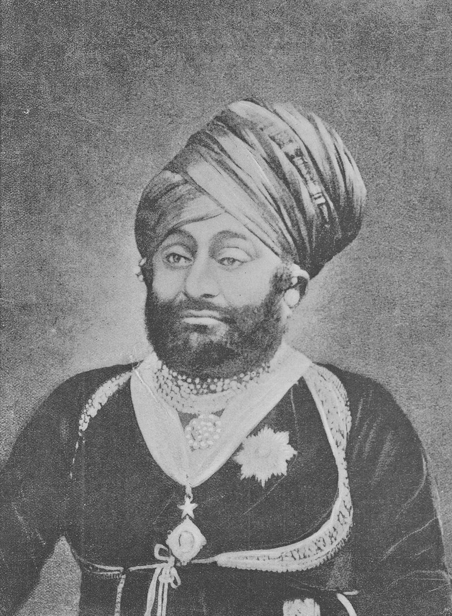 Maharaja Mansinhji II, Raj Sahib von Dhrangadhra von English Photographer