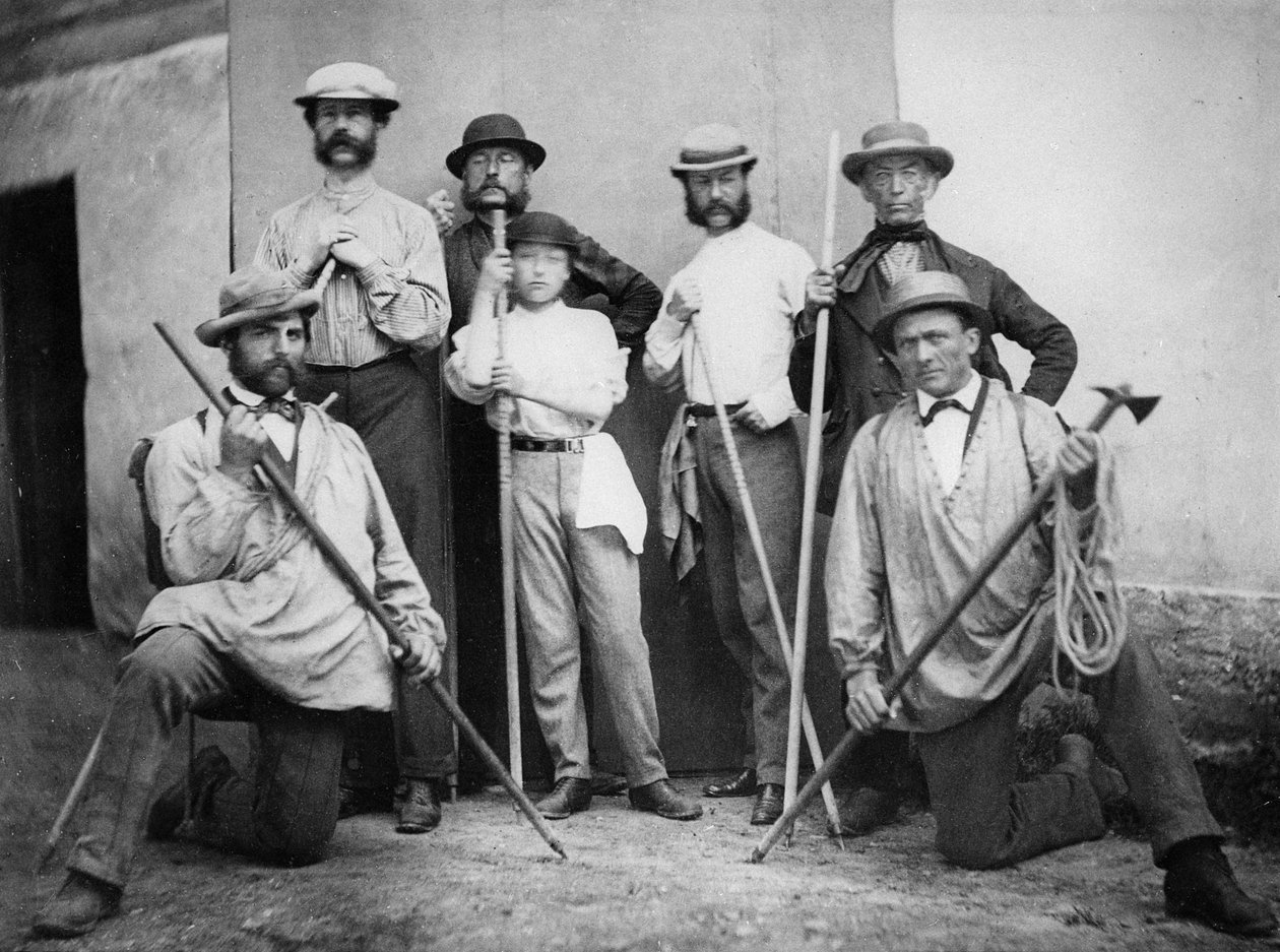 Prinz Arthurs Expedition zum Mont Blanc, ca. 1865 von English Photographer