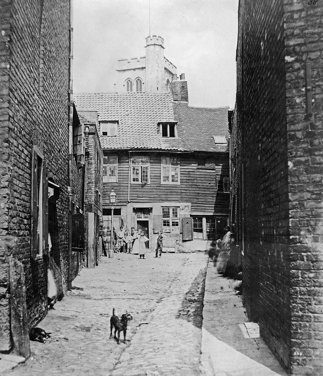 Straßenszene im viktorianischen London von English Photographer