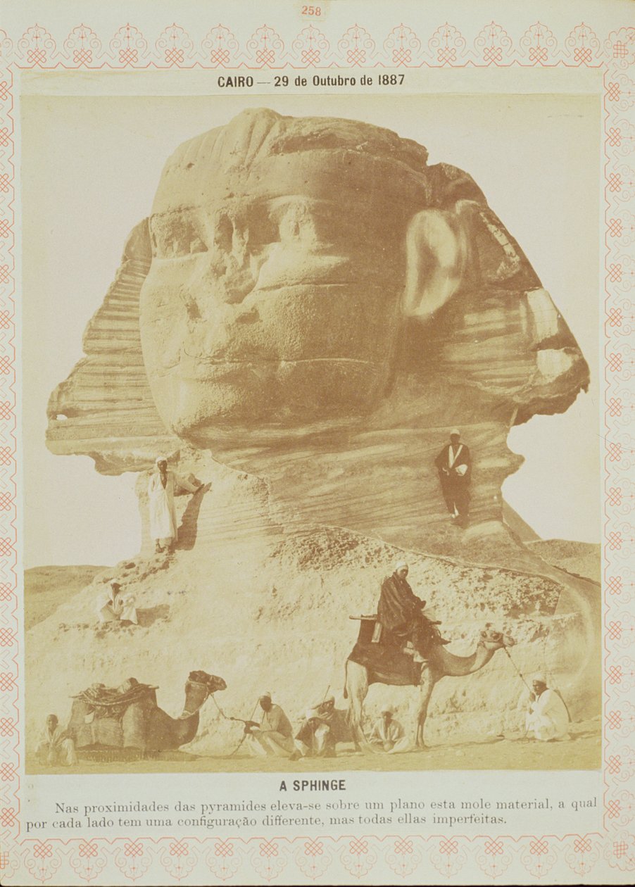 Die Sphinx, Ägypten, 1887 von English Photographer
