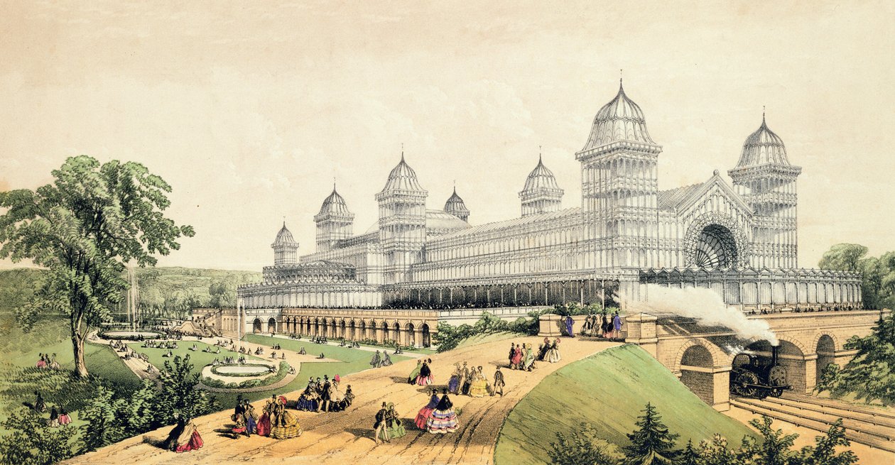 Alexandra Palace, veröffentlicht von J. King und Son, 1873 von English School