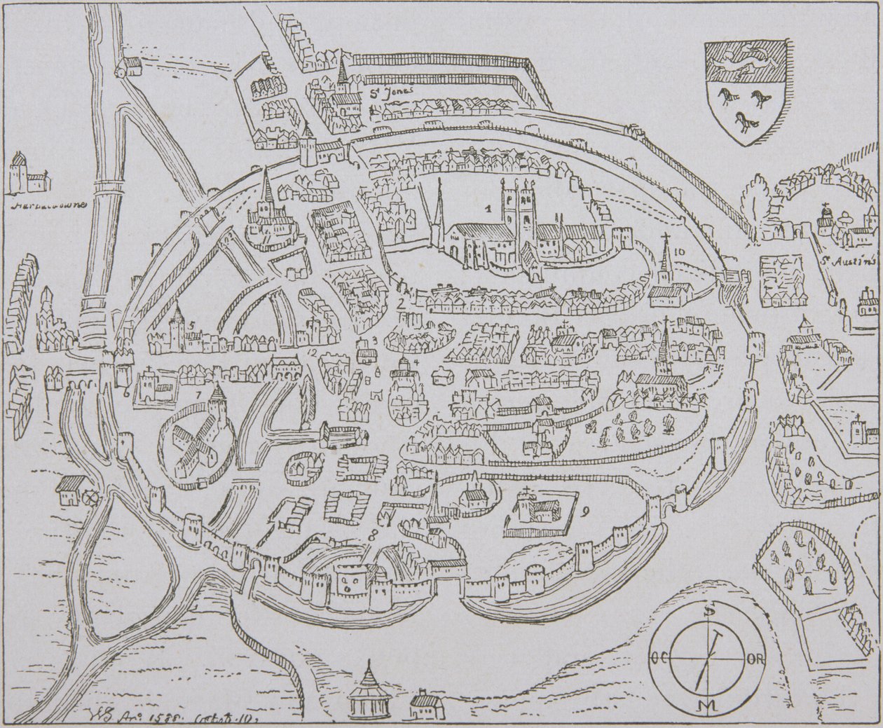 Canterbury, 1588 von English School