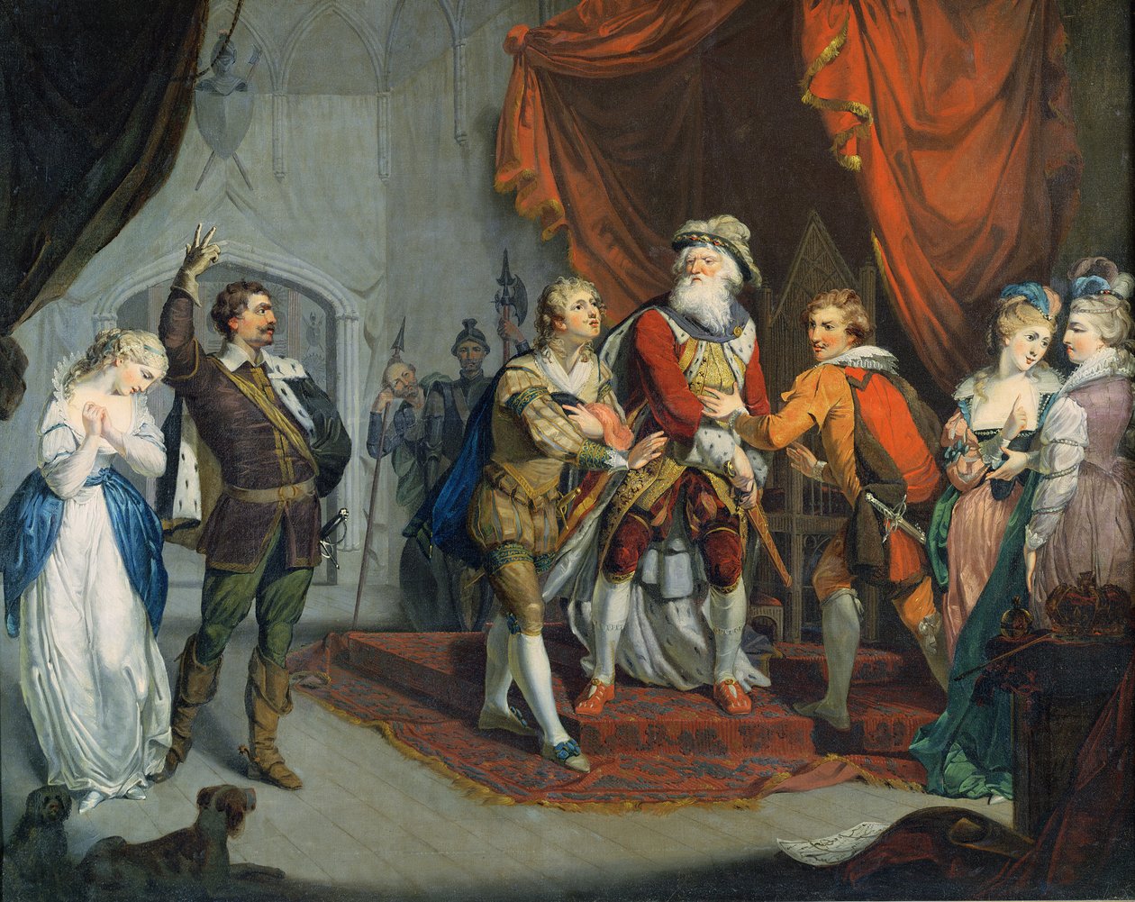 Cordelia verteidigt vom Grafen von Kent, aus 