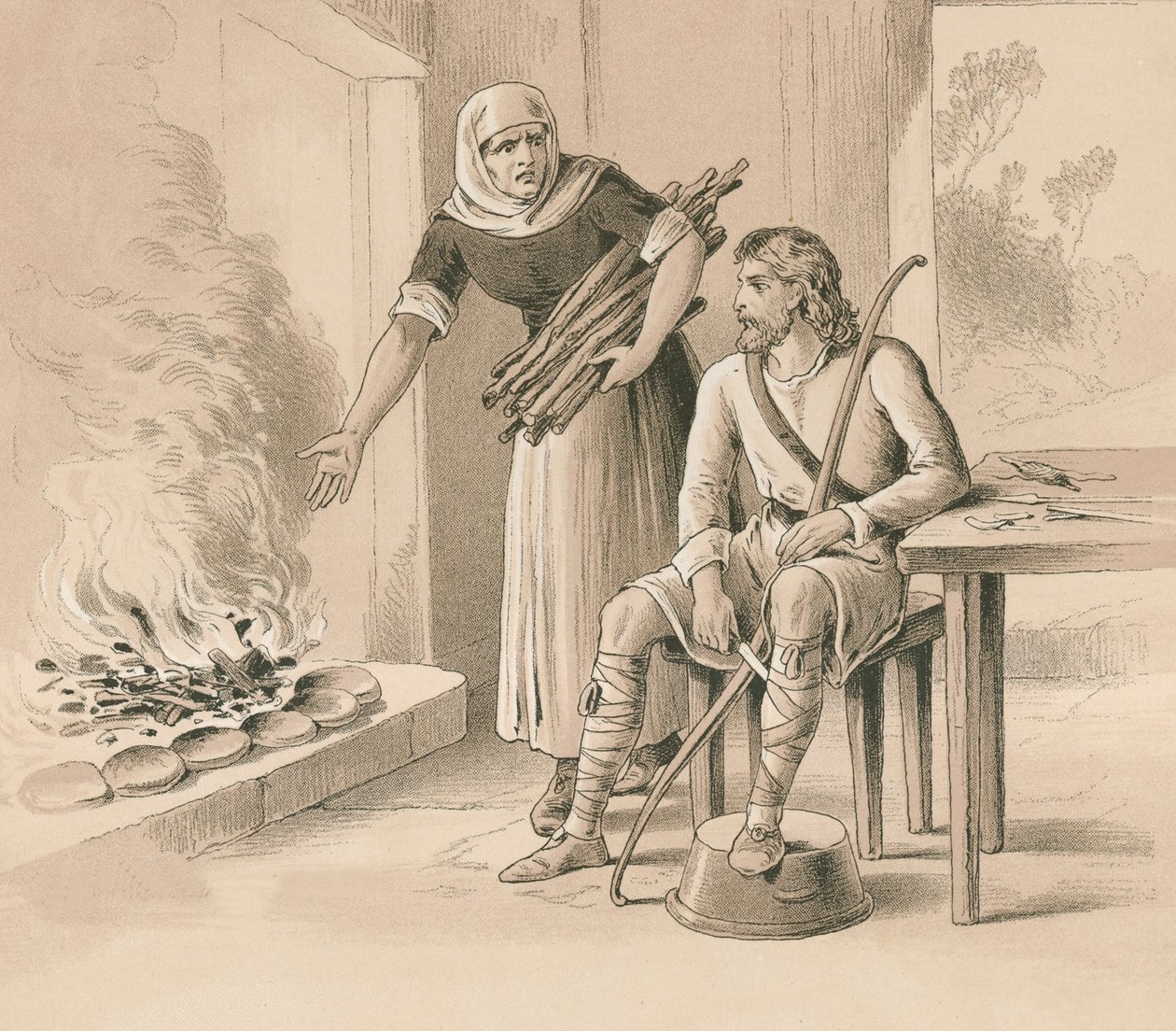 König Alfred und die Kuchen von English School