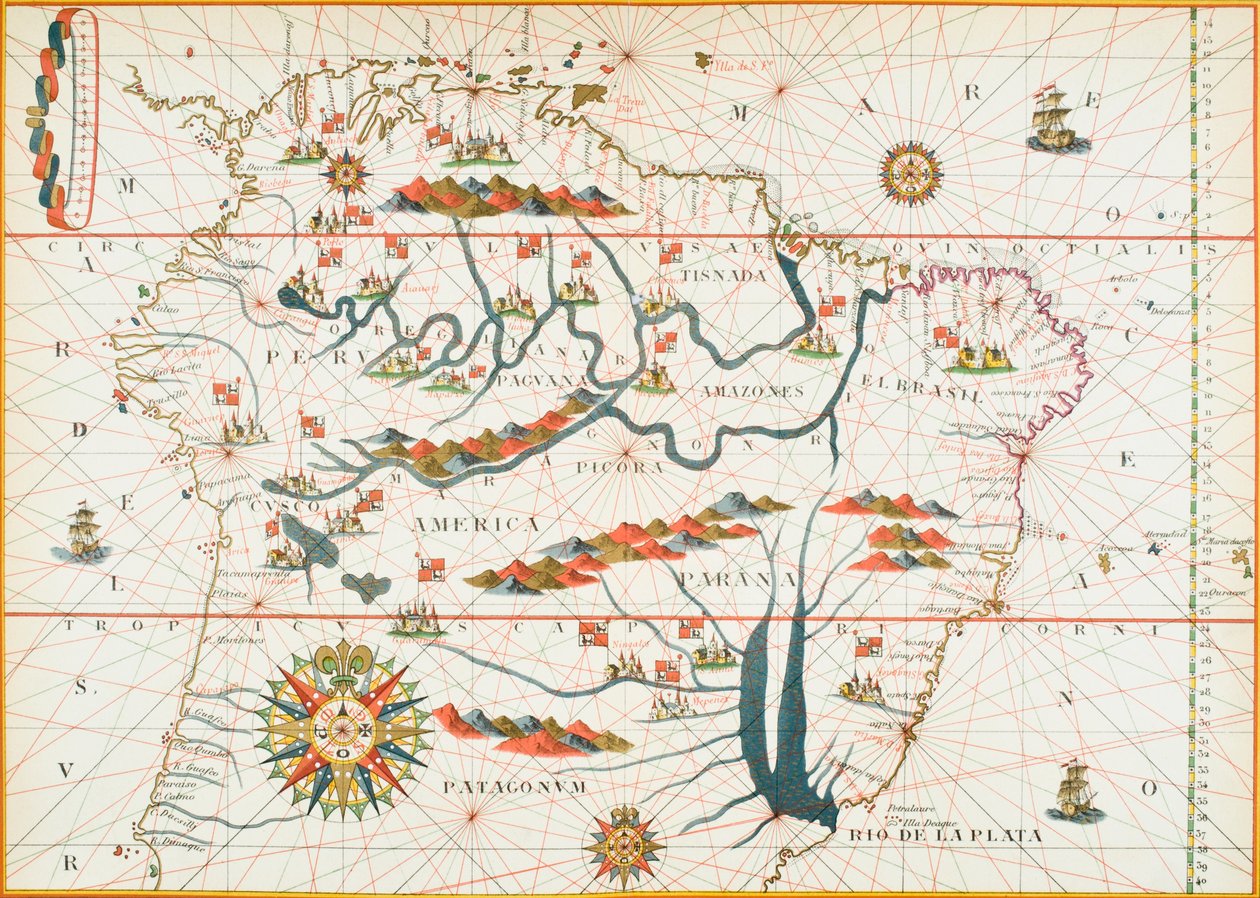 Karte von Amerika, 1878 von English School