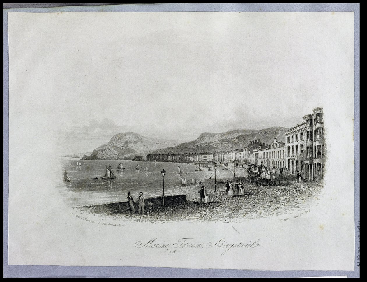 Marine Terrace, Aberystwyth (Gravur und Aquatinta) von English School