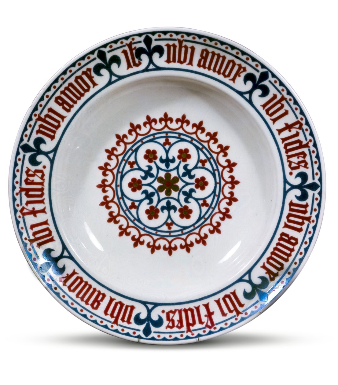 Minton Schale entworfen von Pugin, 1851 von English School