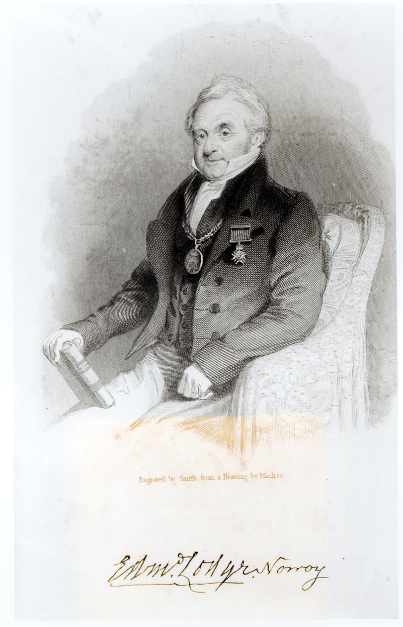 Porträt von Edmund Lodge von English School
