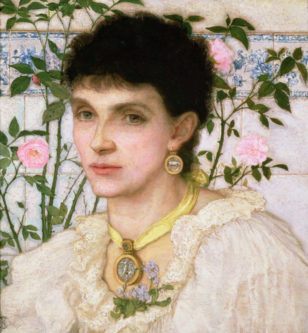 Porträt von Mrs. George Henry Boughton von English School