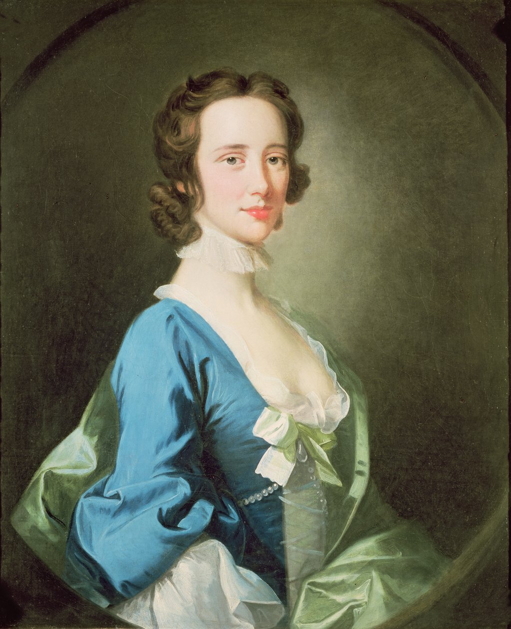 Porträt einer Frau von English School