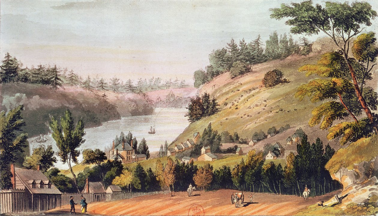 Queenston, am Landungsplatz zwischen dem Ontariosee und dem Eriesee, aus 