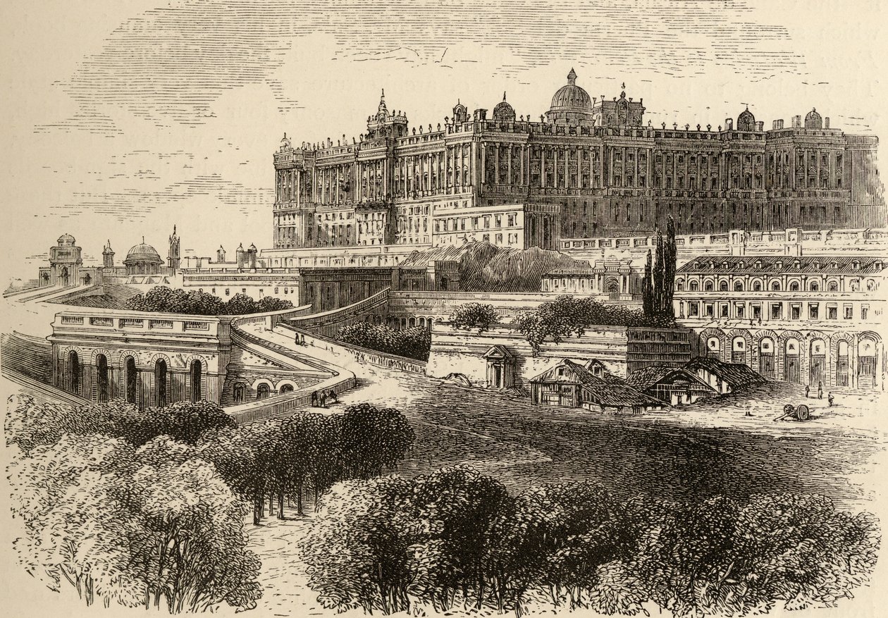 Der Königspalast, Madrid, Illustration aus 