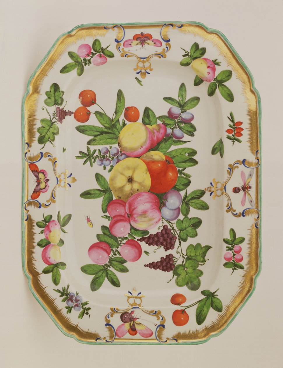 Worcester längliches Gericht aus dem Duke of Gloucester Service, 1775-78 von English School