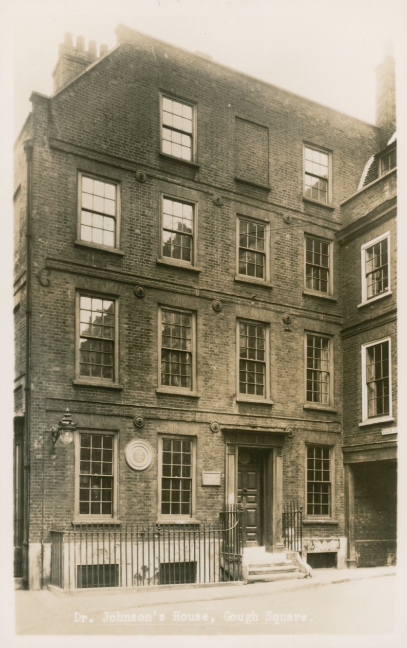 Dr. Johnsons Haus, Gough Square, London von English Photographer