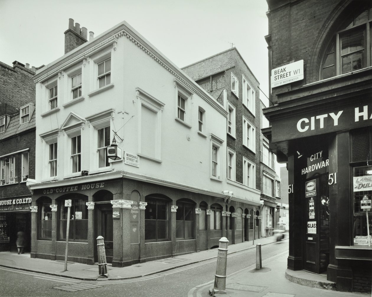 Old Coffee House, 49 Beak Street, 1976 von English Photographer