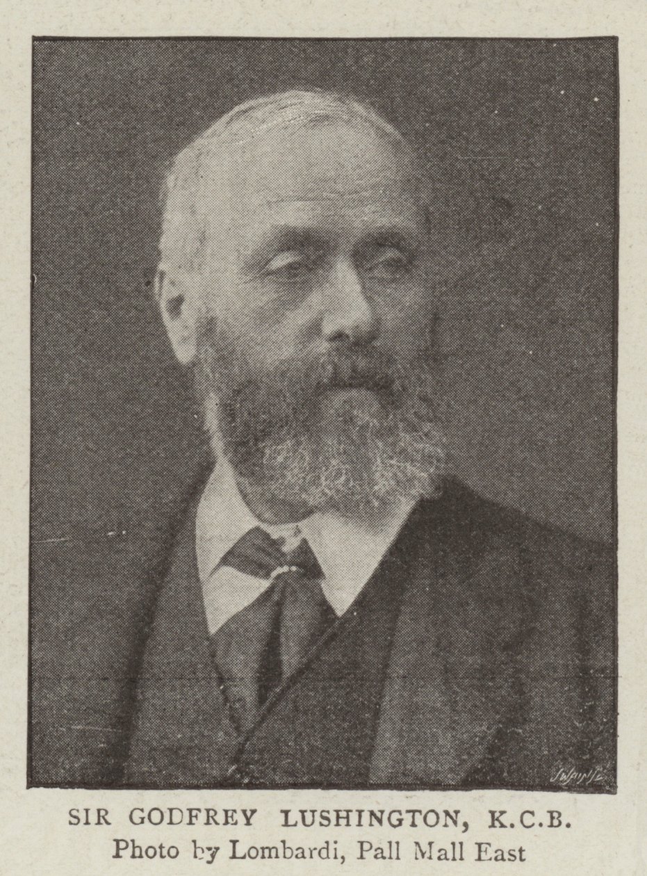 Sir Godfrey Lushington, KCB von English Photographer