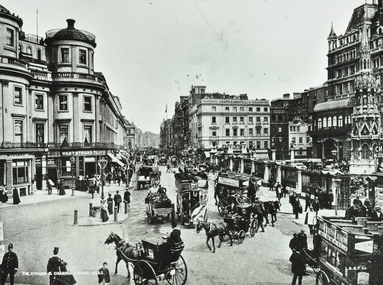 The Strand und Charing Cross, 1897 von English Photographer