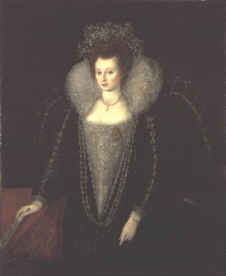 Catherine Killigrew, später Lady Jermyn (1597-1640), ca. 1595-1600 von English School