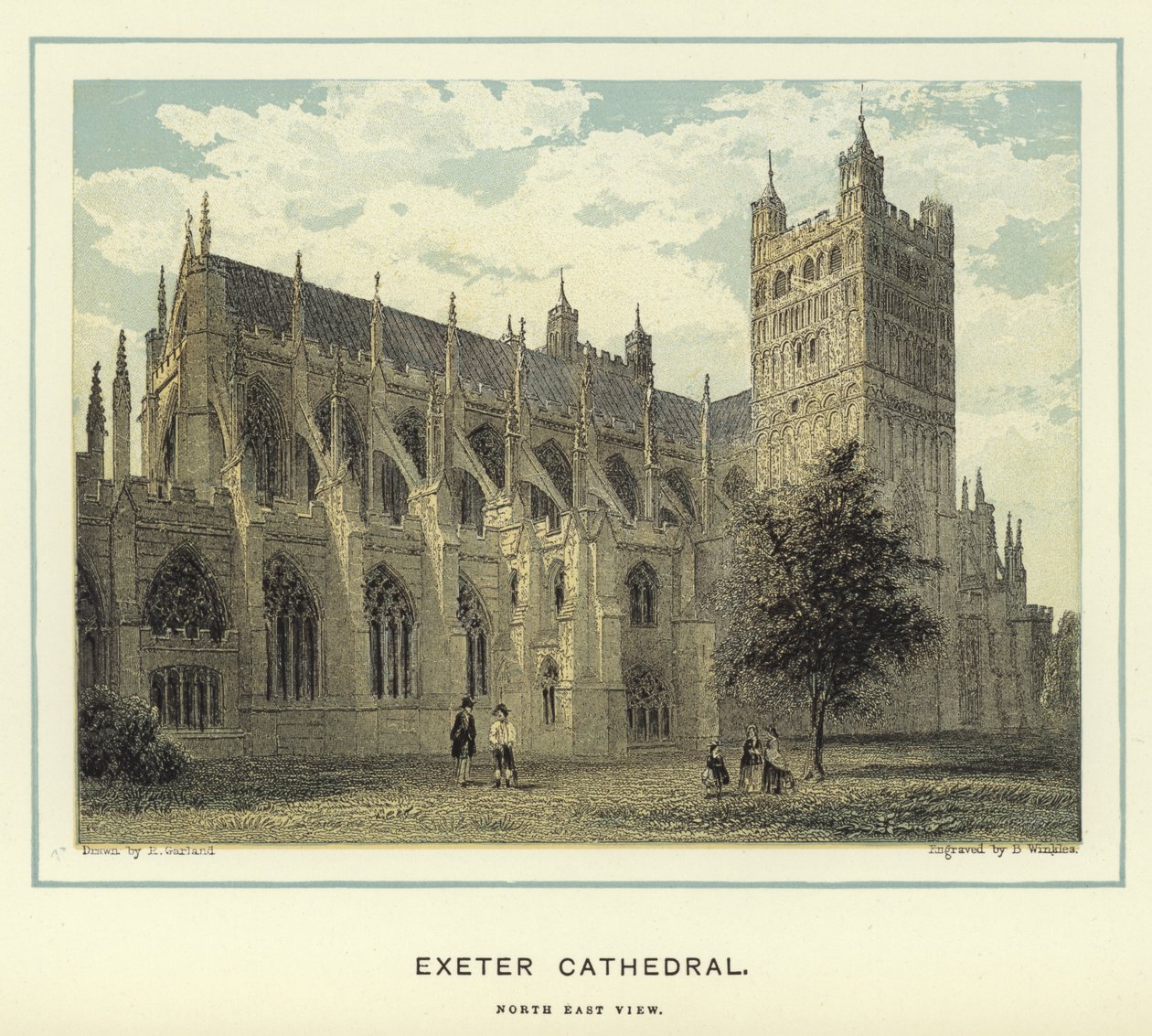 Exeter Kathedrale, Nordostansicht von English School