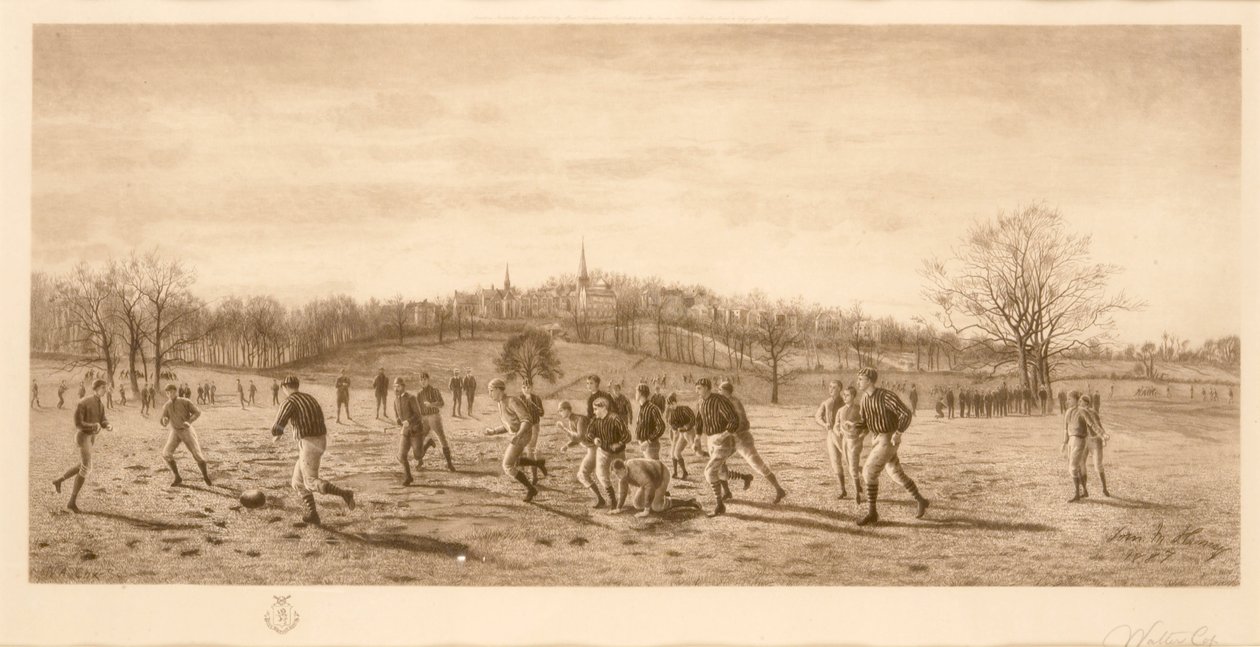 Fußball an der Harrow School, 1887 von English School
