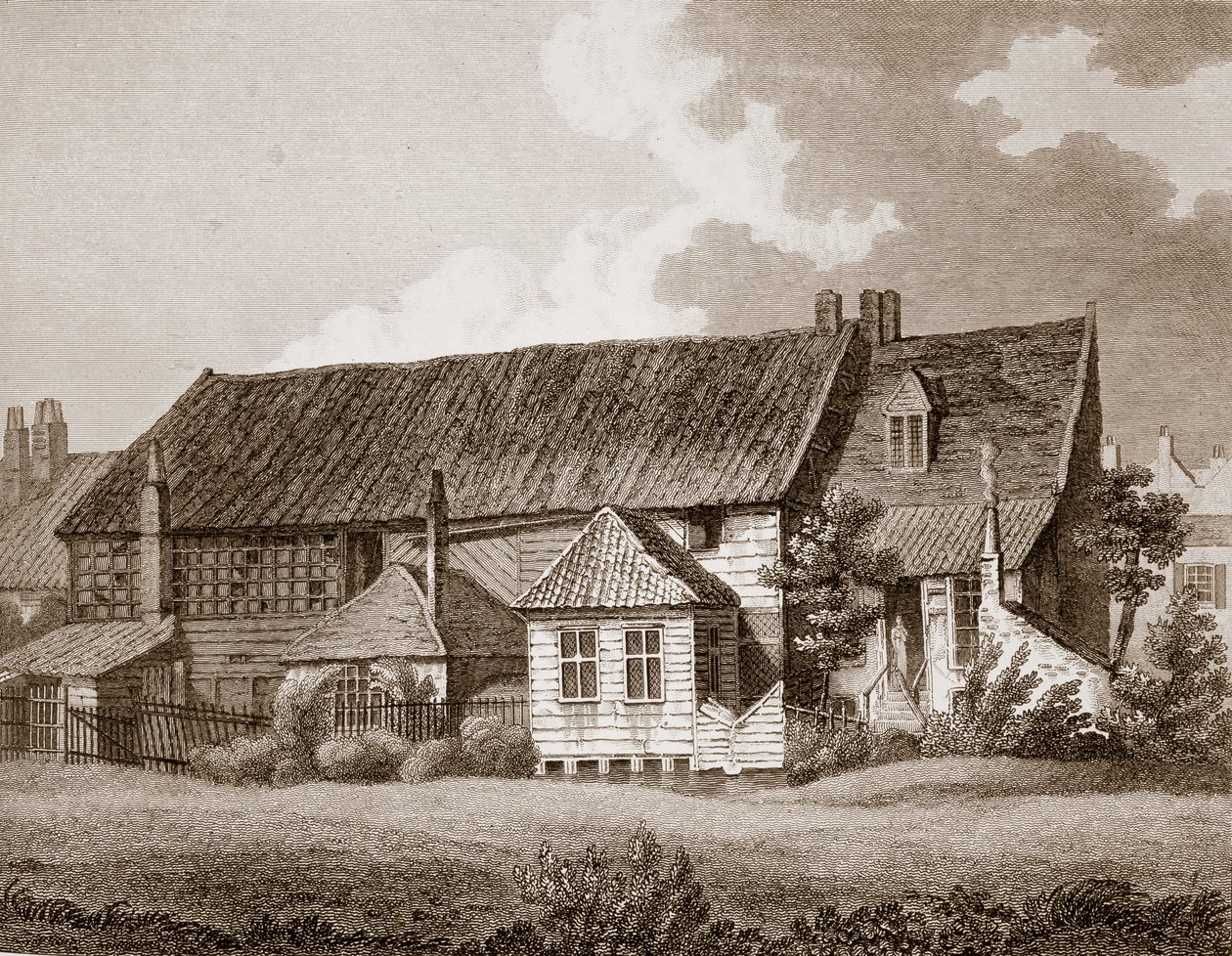 John Bunyans Versammlungshaus, frühes 19. Jahrhundert von English School