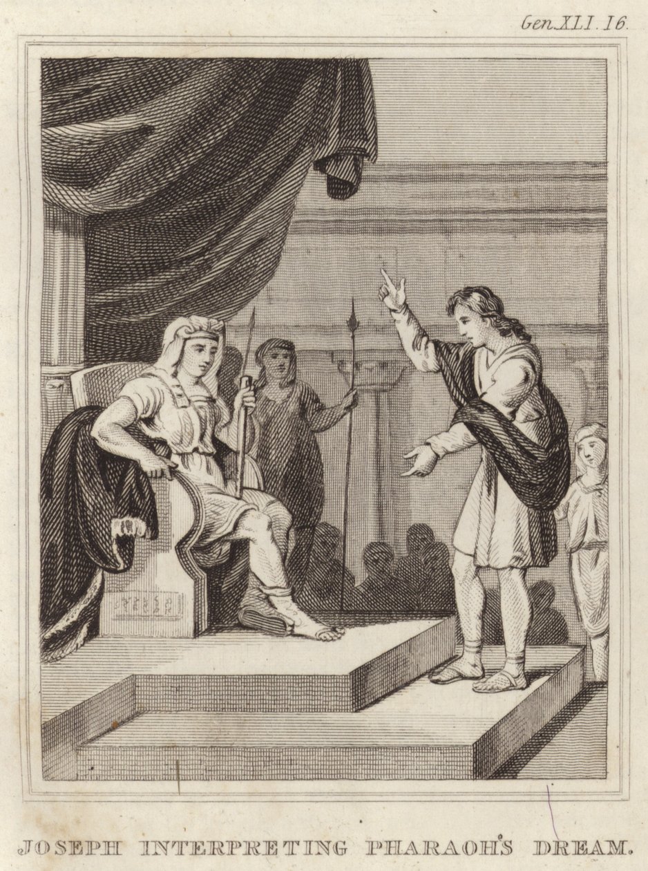 Joseph deutet den Traum des Pharaos von English School