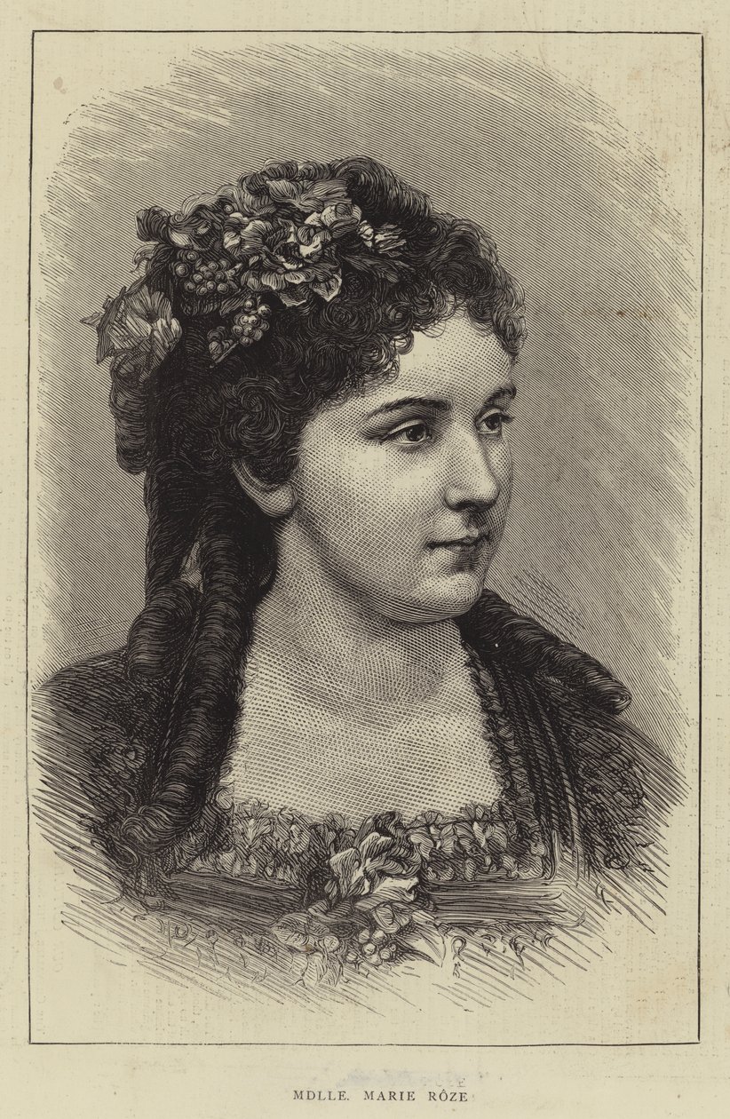 Mademoiselle Marie Roze (Stich) von English School