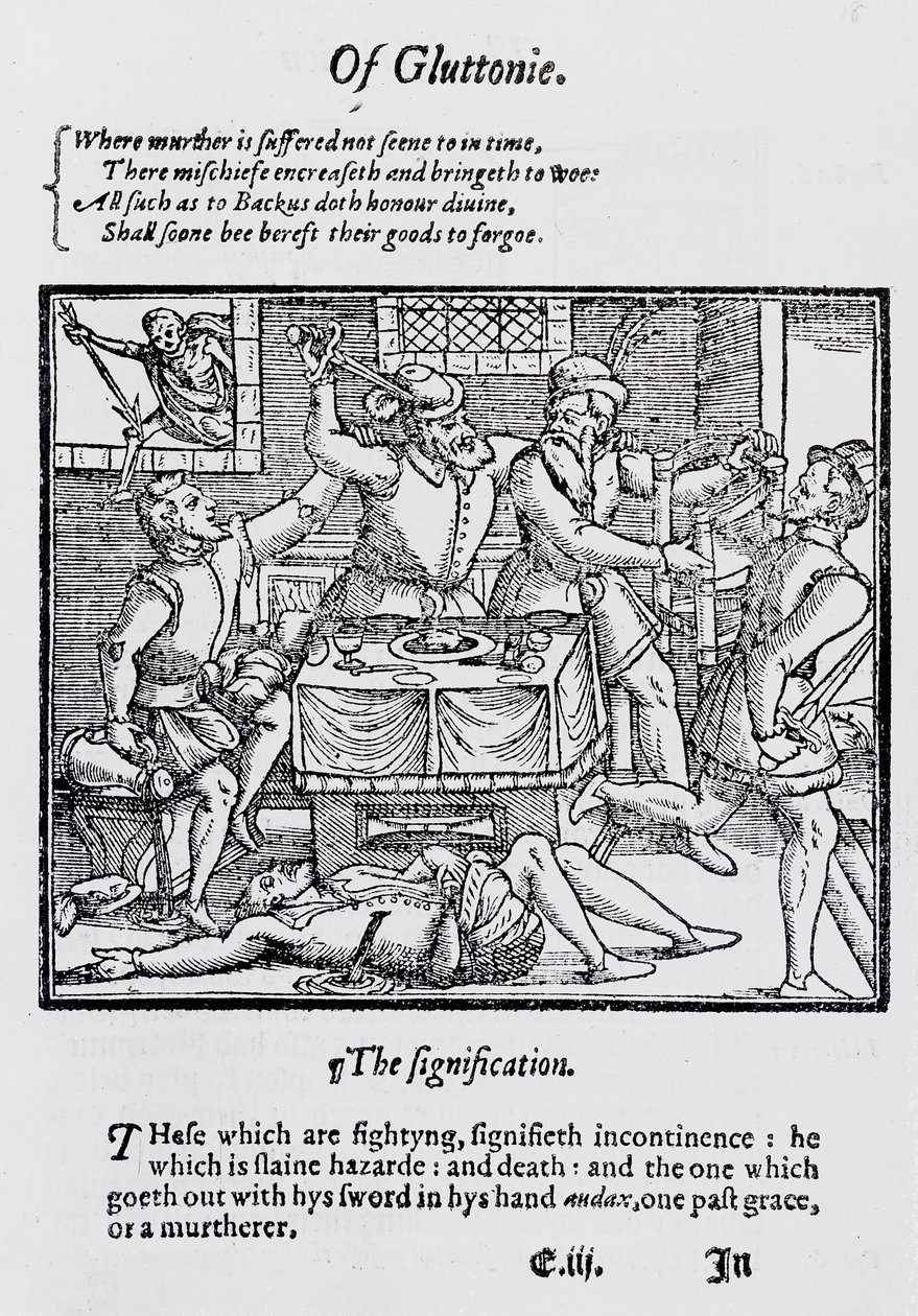 Von der Völlerei von English School