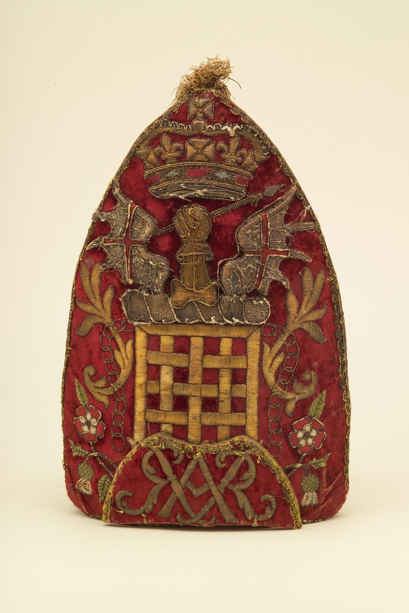 Grenadiermütze eines Offiziers, um 1708 von English School