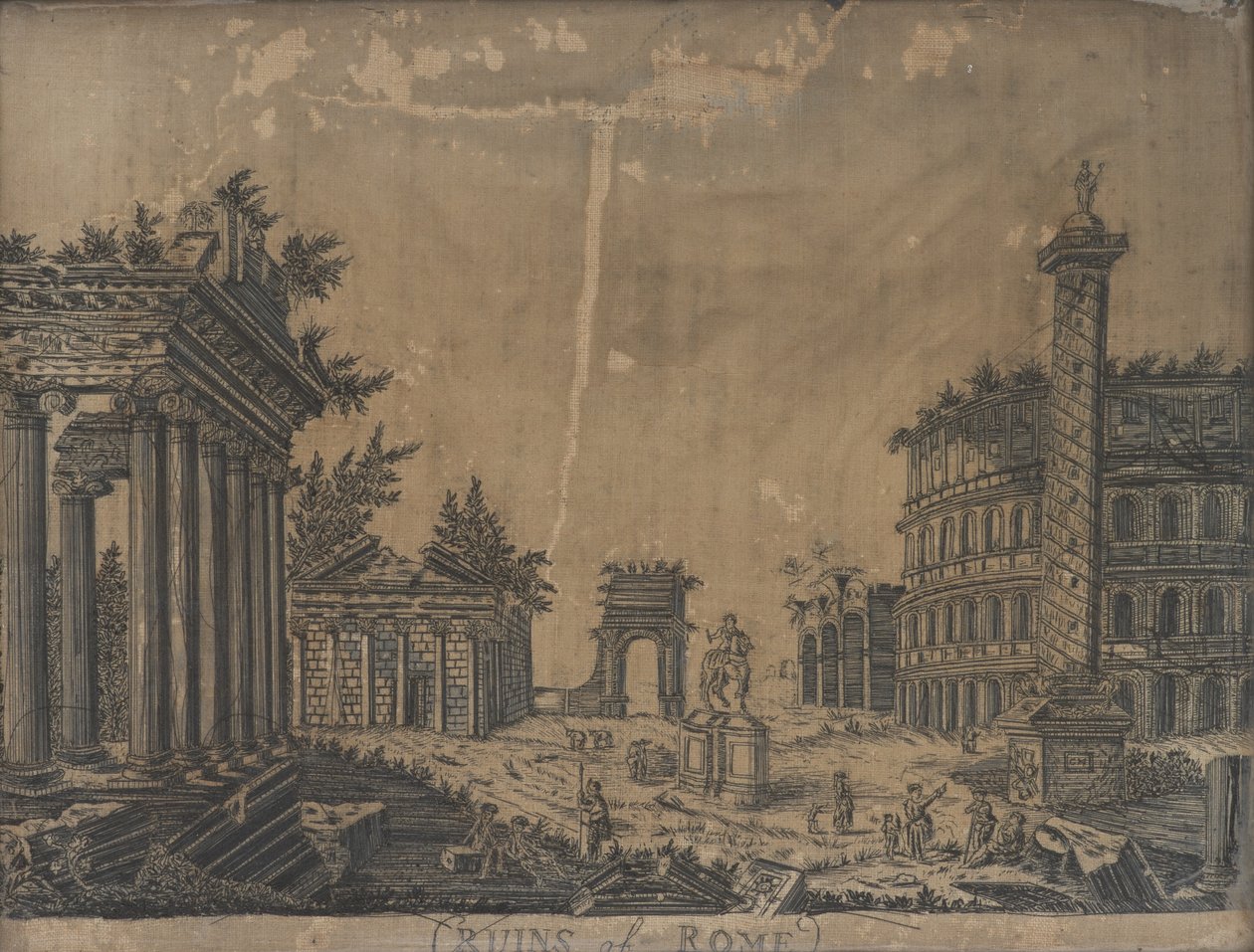 Ruinen von Rom, 1780er Jahre von English School
