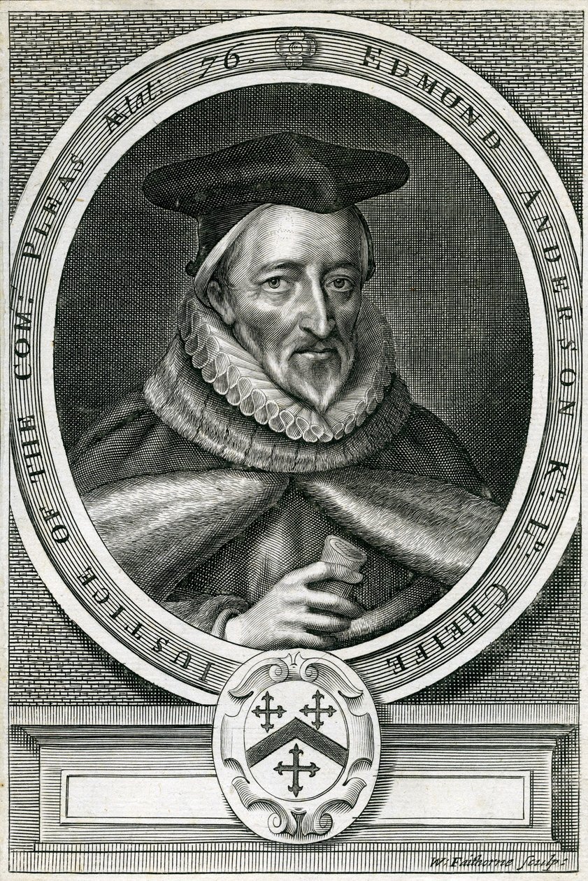 Sir Edmund Anderson (1530-1605) von English School