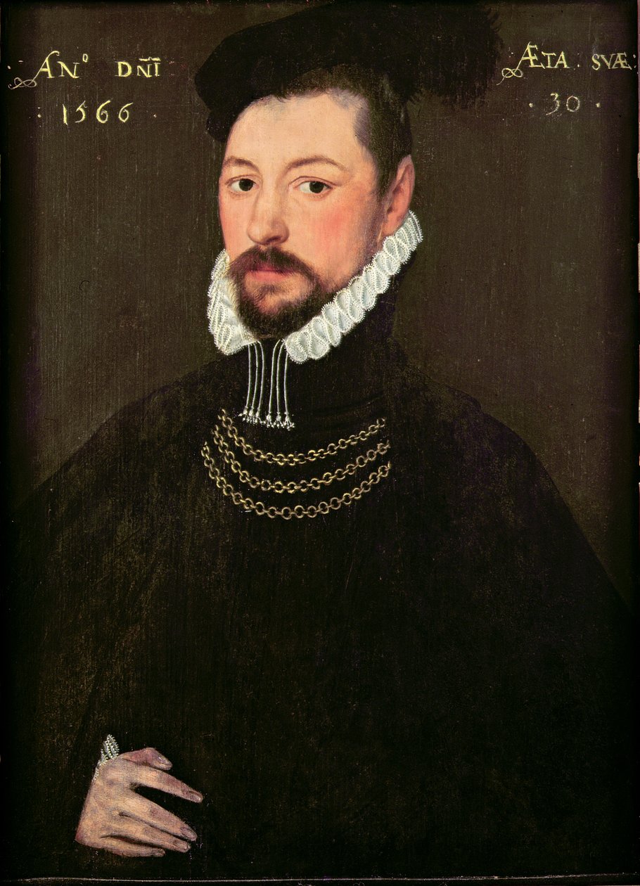 Sir Edmund Huddleston (1536-1606) von English School