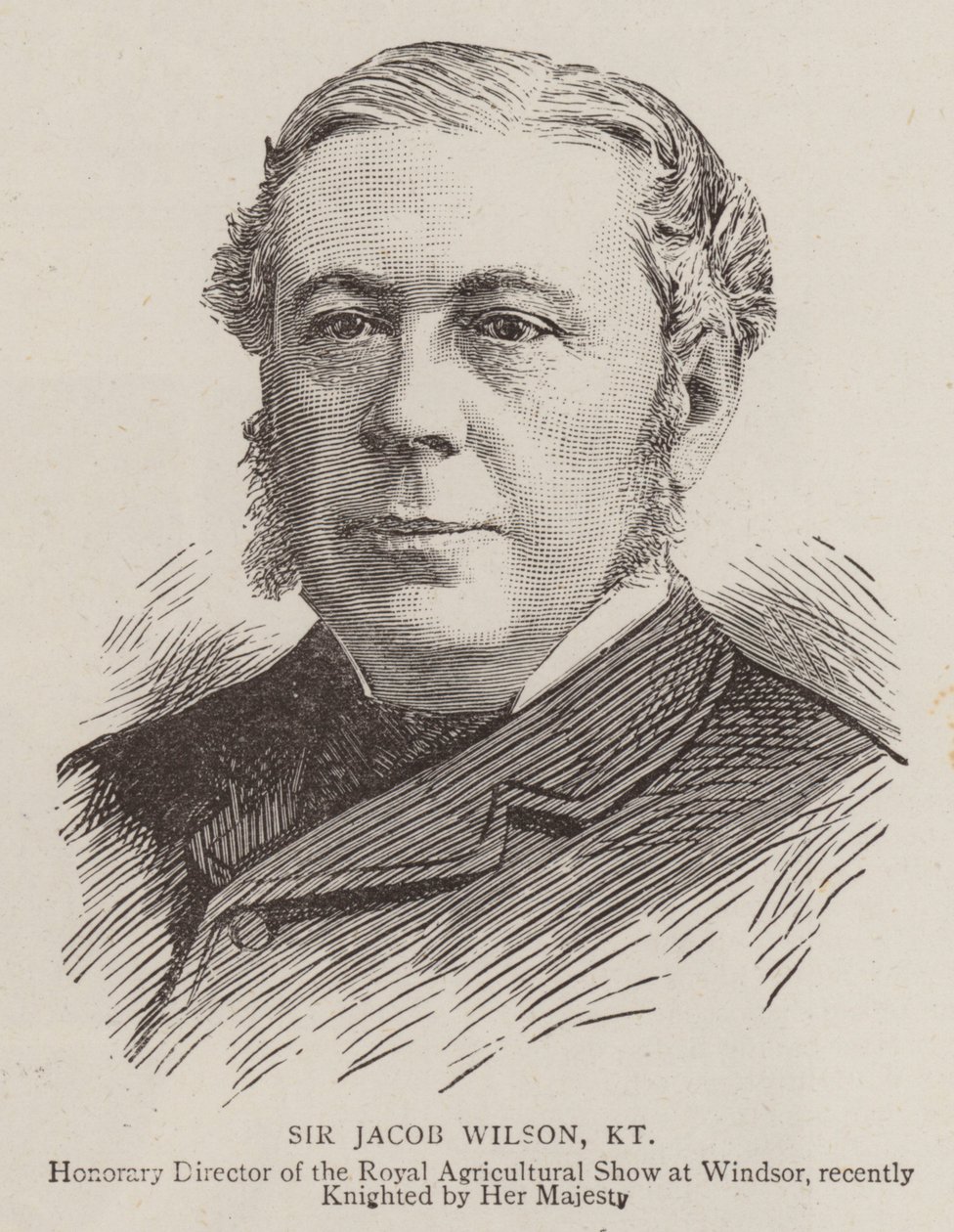 Sir Jacob Wilson, KT (Gravur) von English School