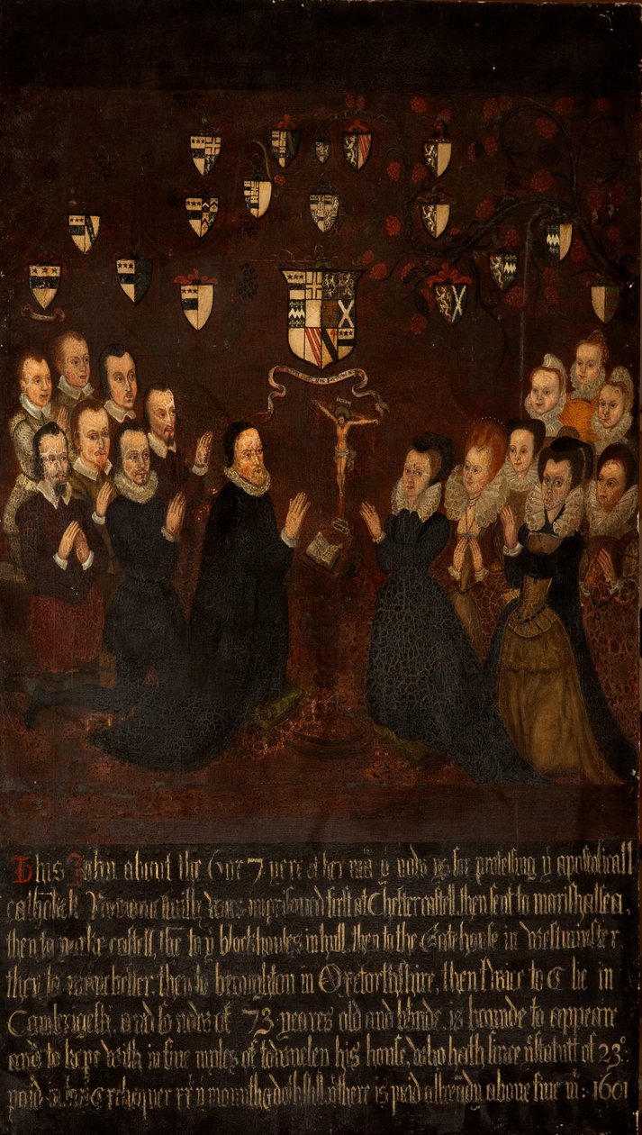 Die Familie Towneley beim Gebet, ca. 1800 von English School