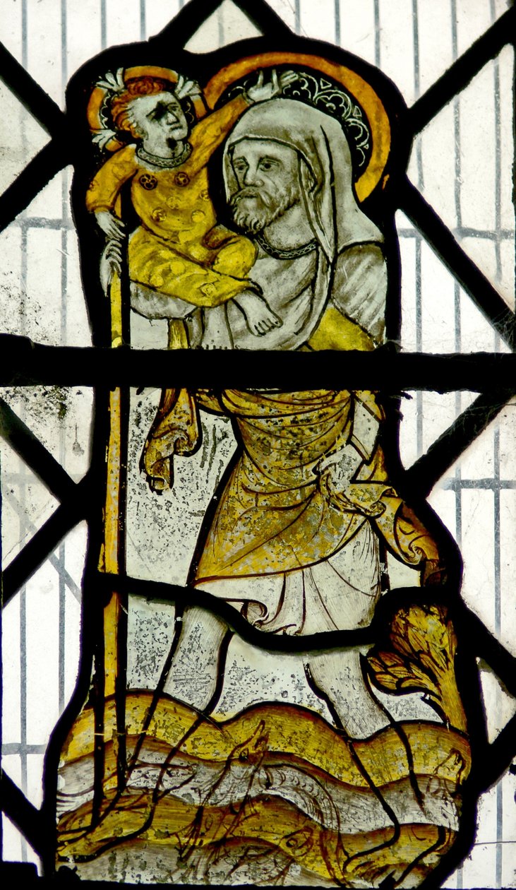 Fenster N1, hl. Christophorus von English School
