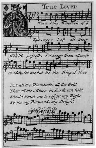Musikalische Spielkarte von English School English School