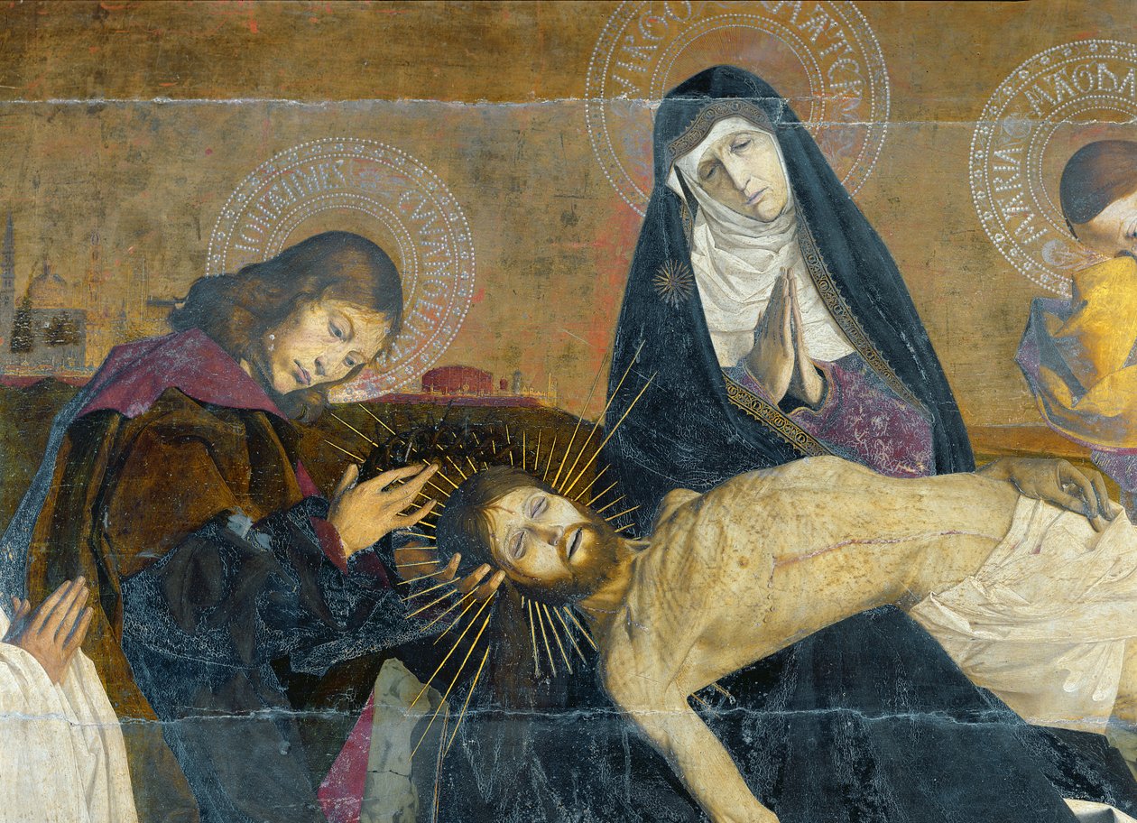 Die Avignon Pieta, 1450-60 (Detail) von Enguerrand Quarton