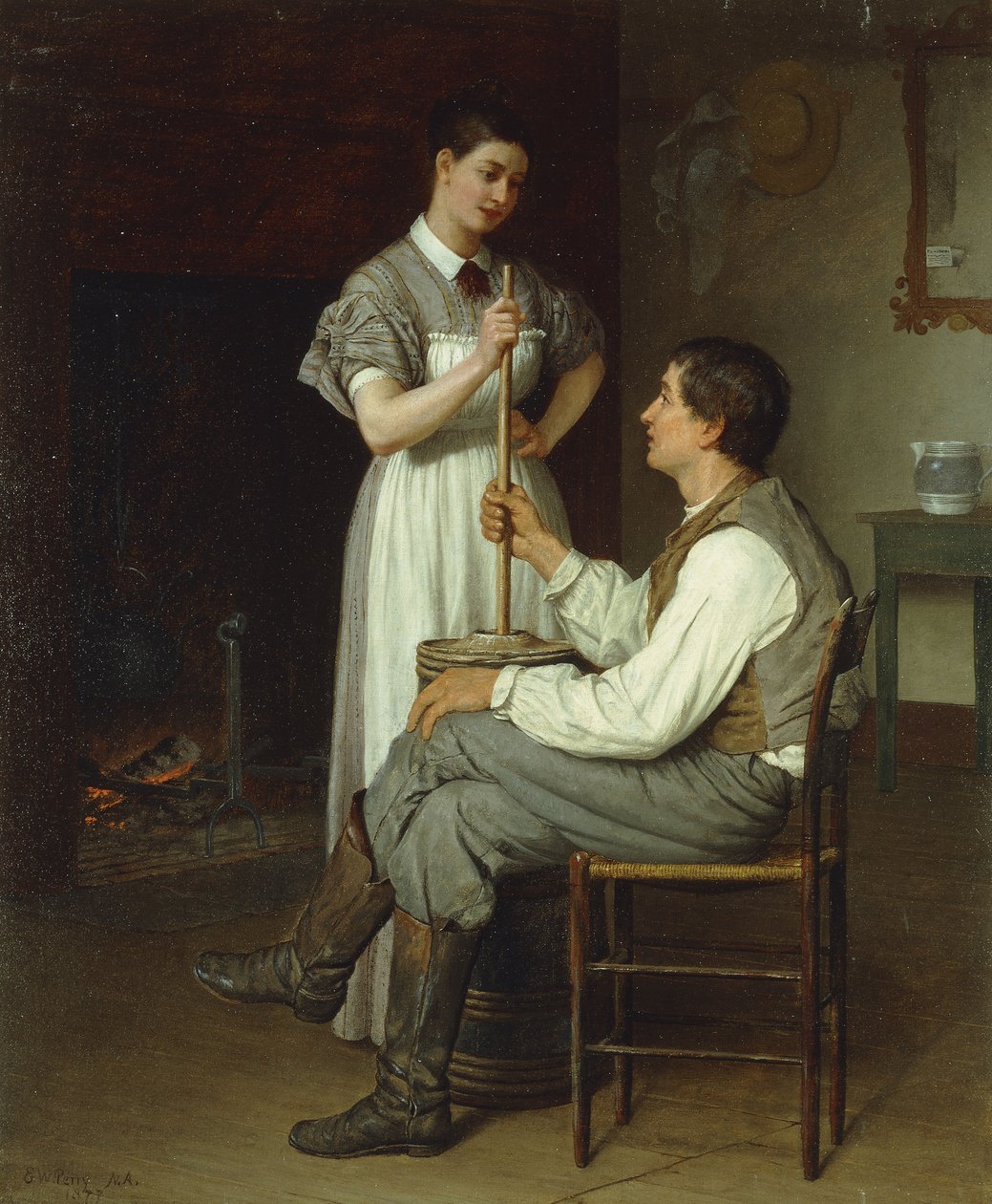 Die helfende Hand, 1877 von Enoch Wood Perry