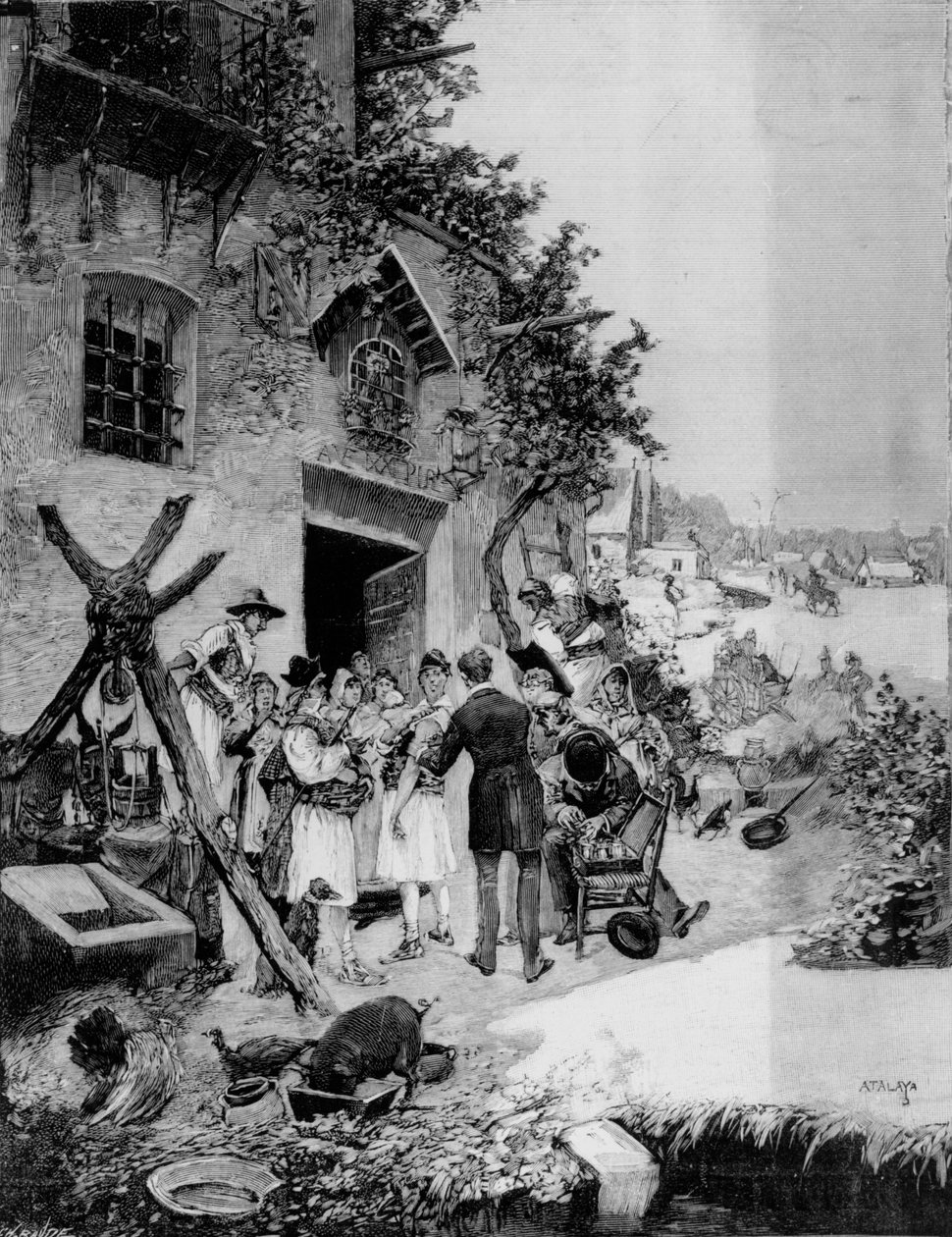Öffentliche Impfung gegen Cholera in der Region Murcia, 1885 von Enrique Atalaya Gonzales