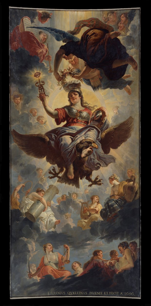 Decke des Ratssaals von Erasmus Quellinus II