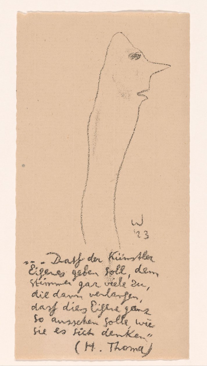 Karikaturale Figur von Erich Wichmann