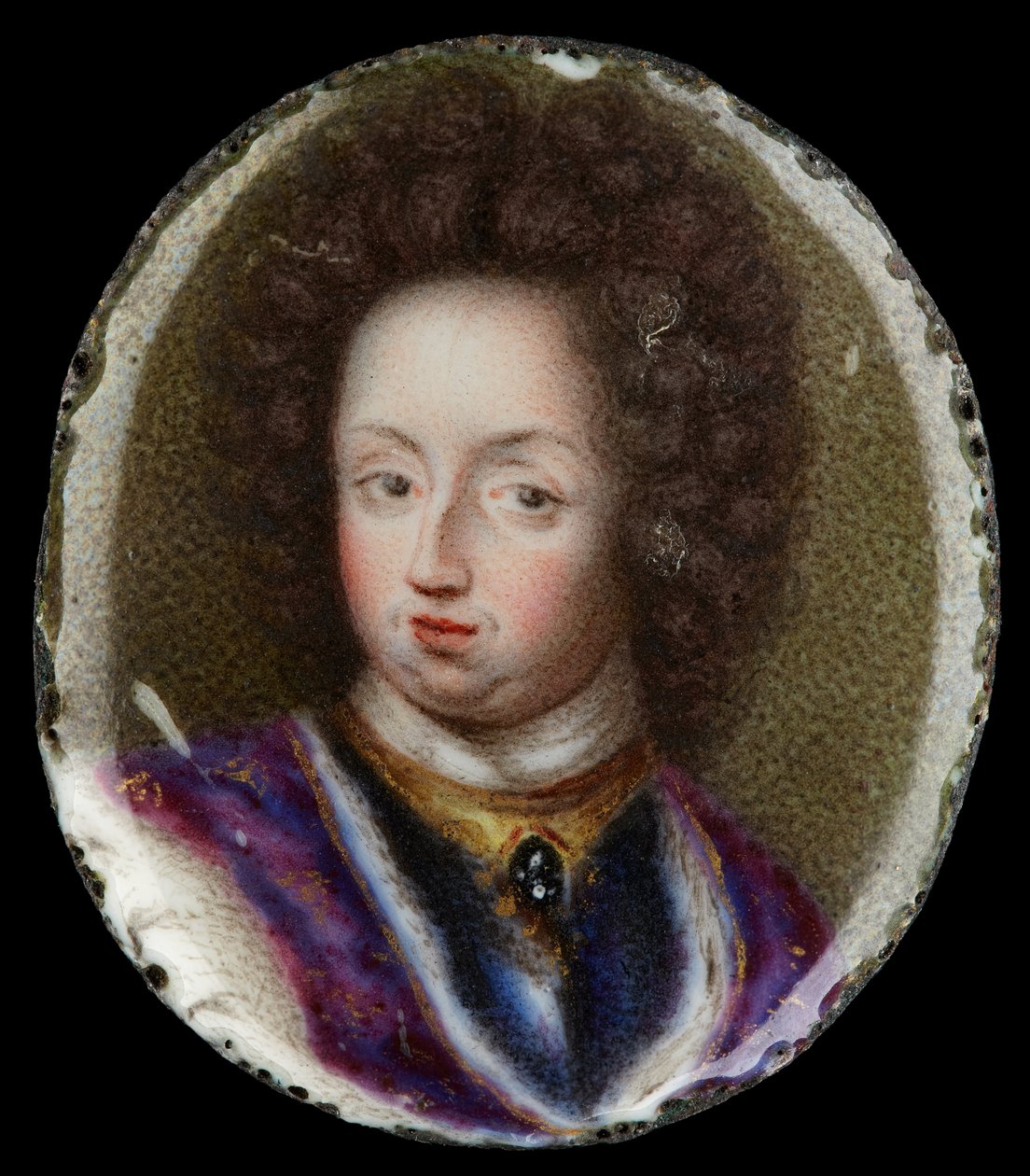 Miniaturporträt von Karl XI., König von Schweden 1660-1697 von Erik Utterhielm
