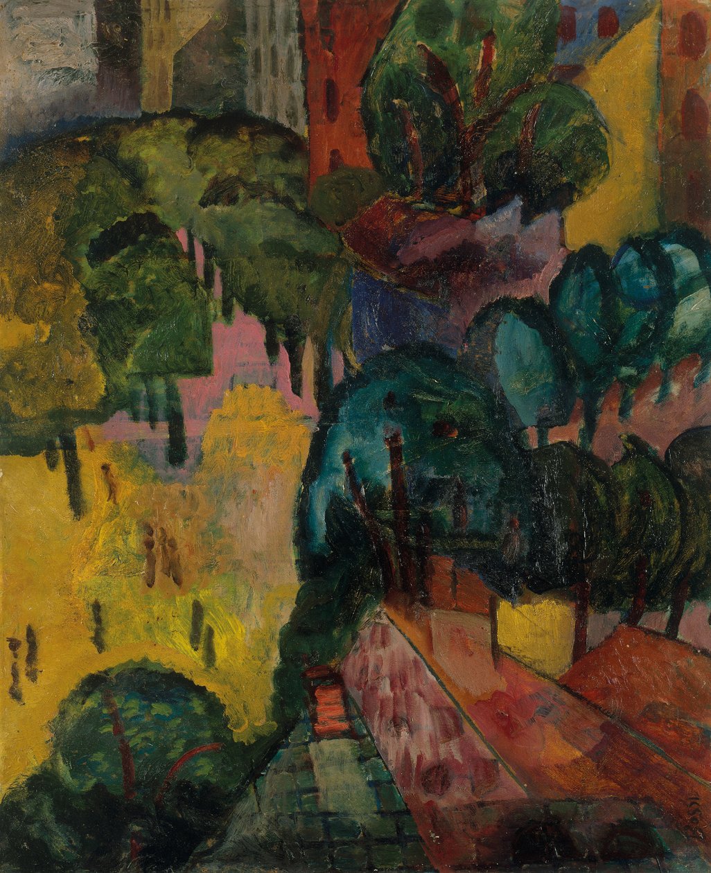Pariser Stadtansicht, um 1906-09 von Erma Bossi