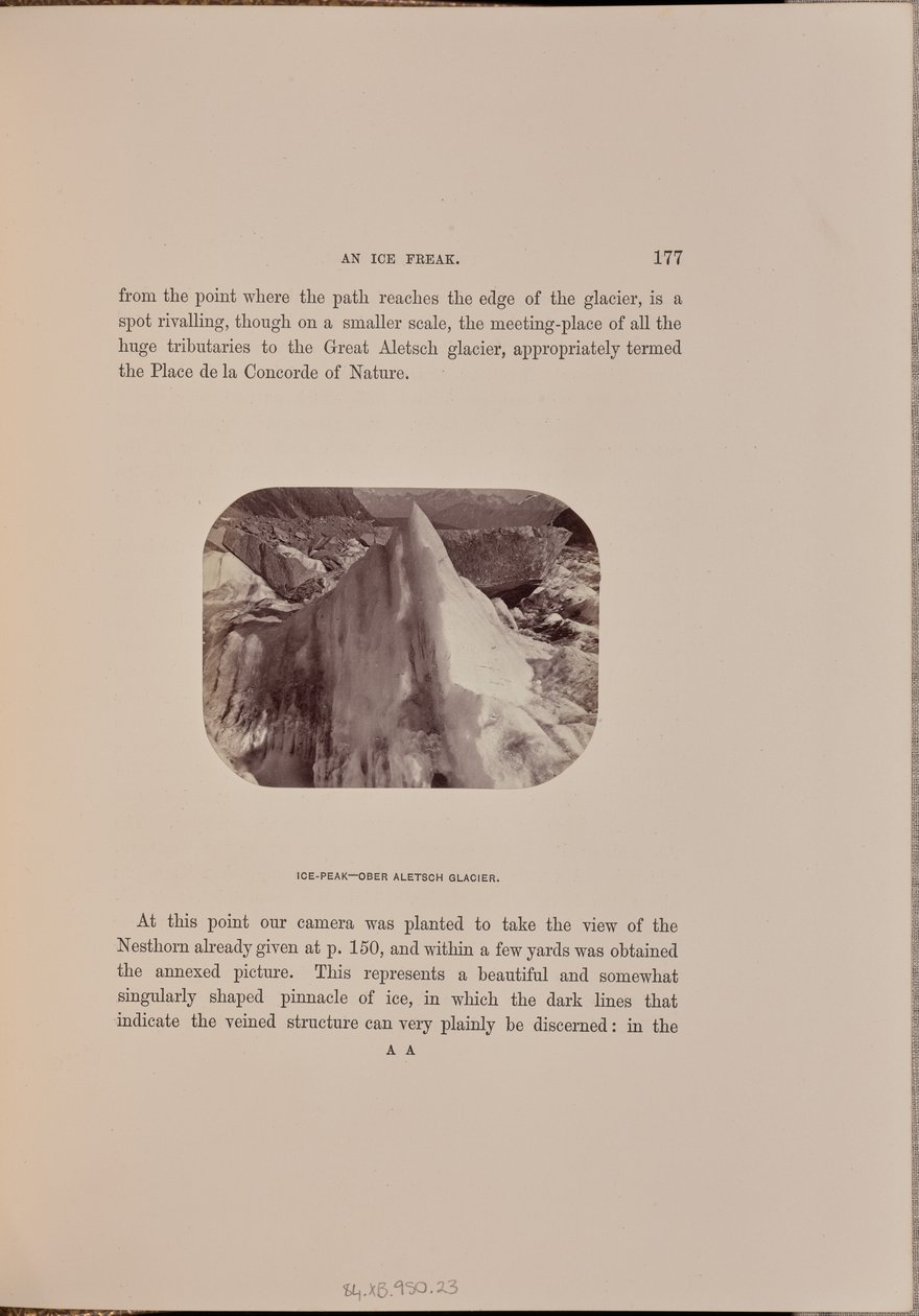 Eisgipfel - Oberer Aletschgletscher von Ernest H. Edwards
