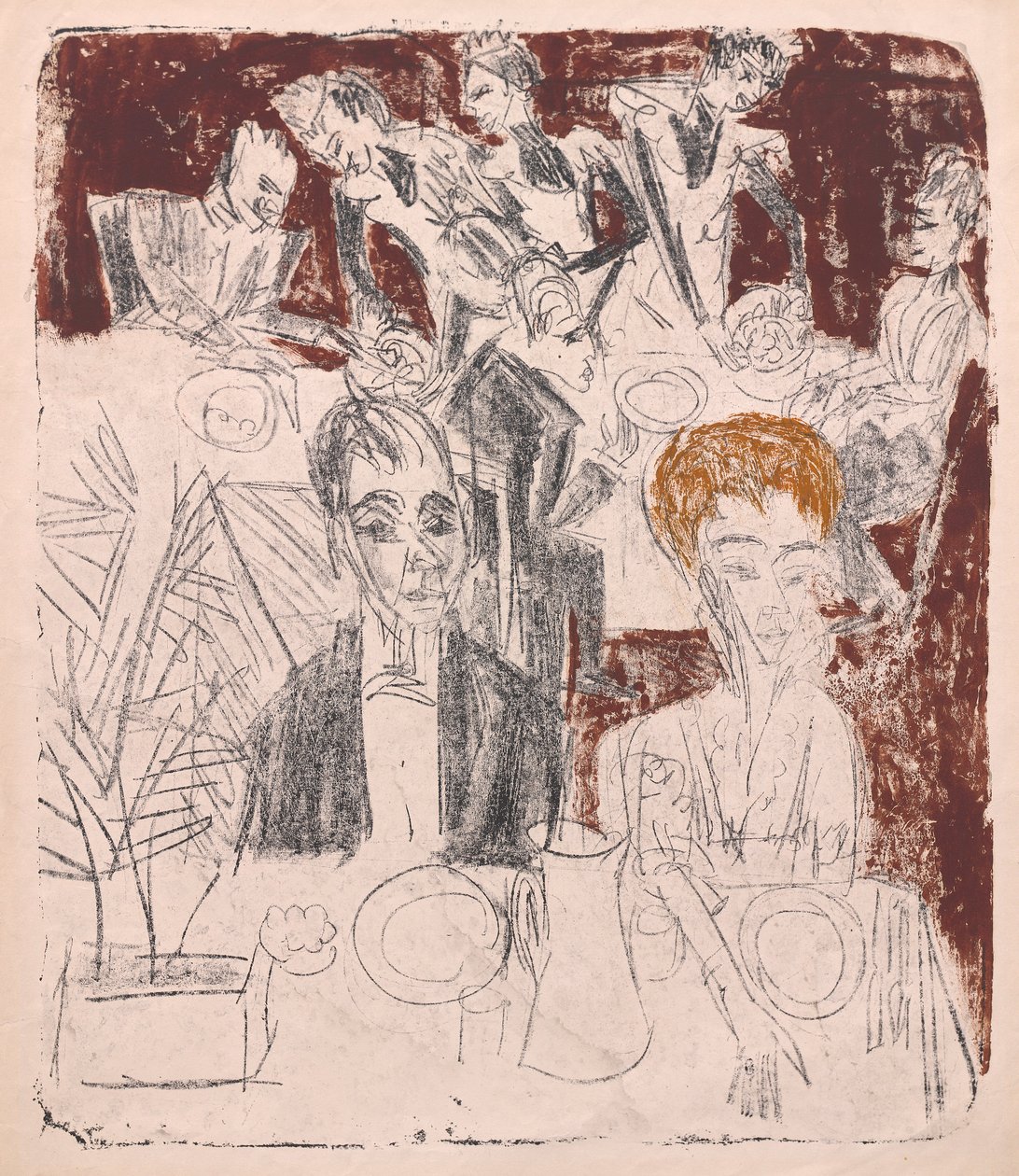 Am Tisch von Ernst Ludwig Kirchner