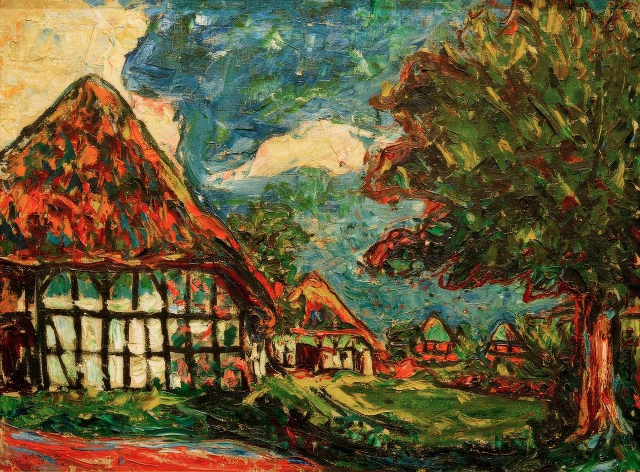 Fehmarn-Häuser von Ernst Ludwig Kirchner