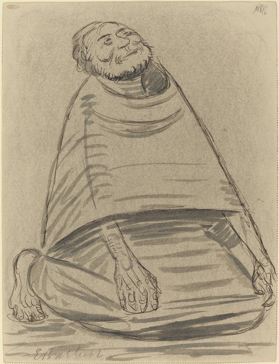 Kniender Mann, 1916 von Ernst Barlach